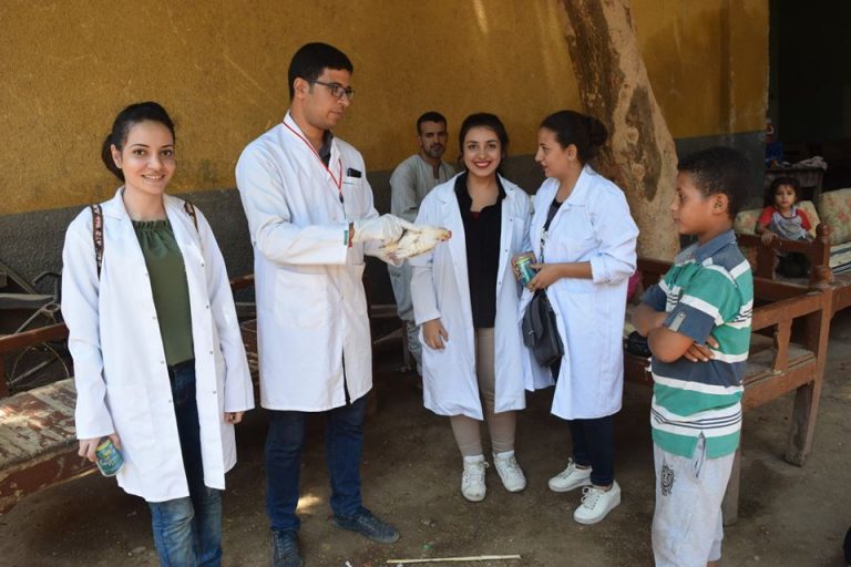 قافلة بيطرية فى جزيرة المنتصر بمركز ومدينة المنشاة