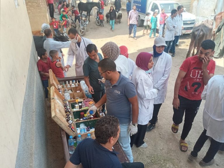 قافلة بيطرية مجانية بقرية آبار الملك مركز اخميم